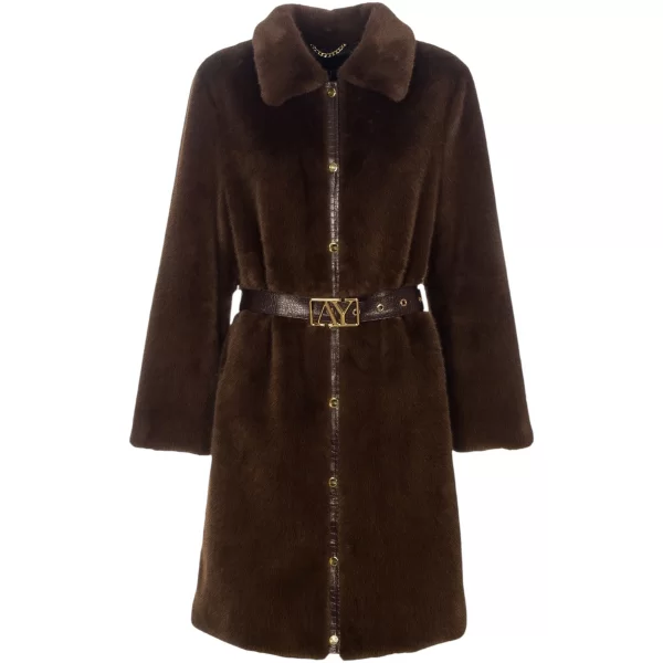 Παλτό Ayfee GIACCA LUNGA FAKE FUR CAM25226