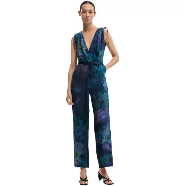 DESIGUAL Ολόσωμες φόρμα Desigual JUMPSUIT_FLORESAZUL 26SWPW40
