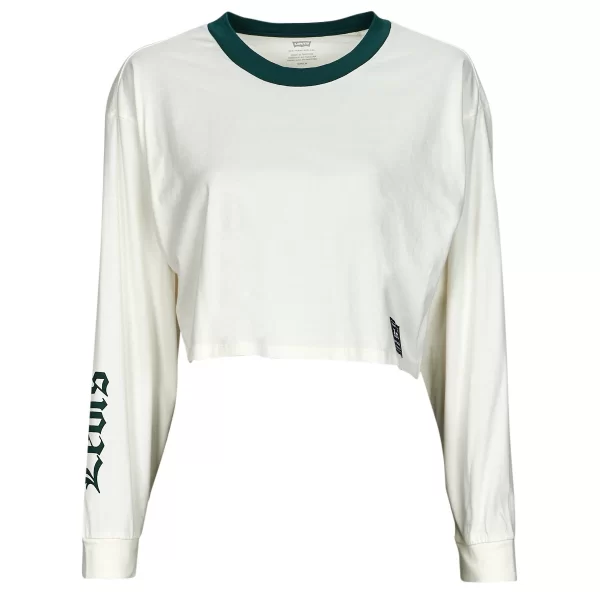 Μπλουζάκια με μακριά μανίκια Levis GRAPHIC LS CROP REESE