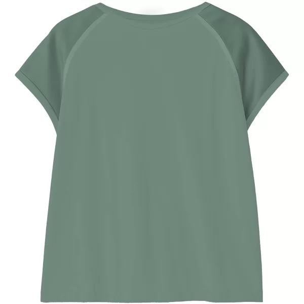 T-shirt με κοντά μανίκια Deha Satin Sleeve Top