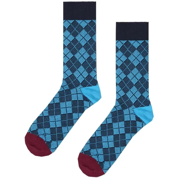 High socks Happy socks MINI ARGYLE JAQUARD