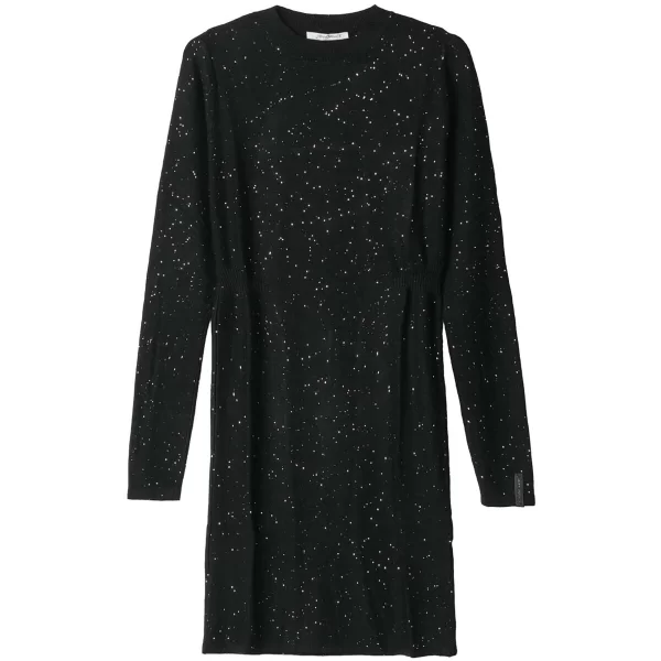 Hinnominate Κοντά Φορέματα Hinnominate Abito Paricollo In Maglia Con Paillettes