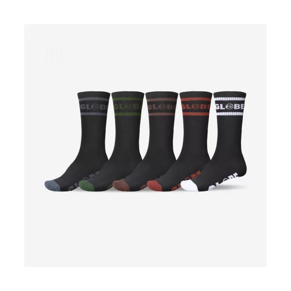 Κάλτσες Globe Tilt hi crew sock 5 pack