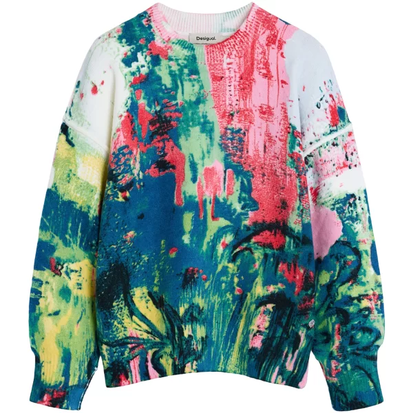 Πουλόβερ Desigual REPRIS_JERS_PINTURA 26SWJFX6