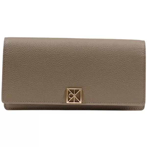 Πορτοφόλι Calvin Klein Jeans EMBLEM HW PEBBLE LONG BIFOLD LV04F1129G