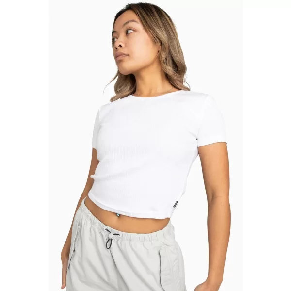 T-shirt με κοντά μανίκια Converse WOMENS RIBBED SLIM