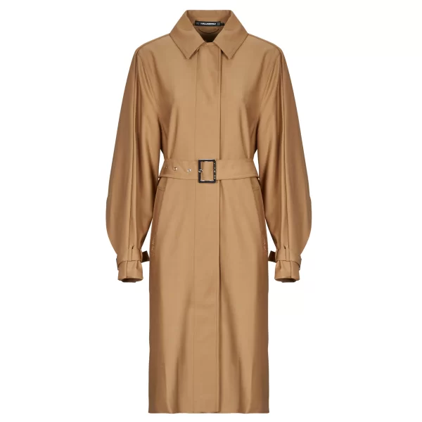 Καπαρτίνες Karl Lagerfeld PLEATED TRENCH COAT