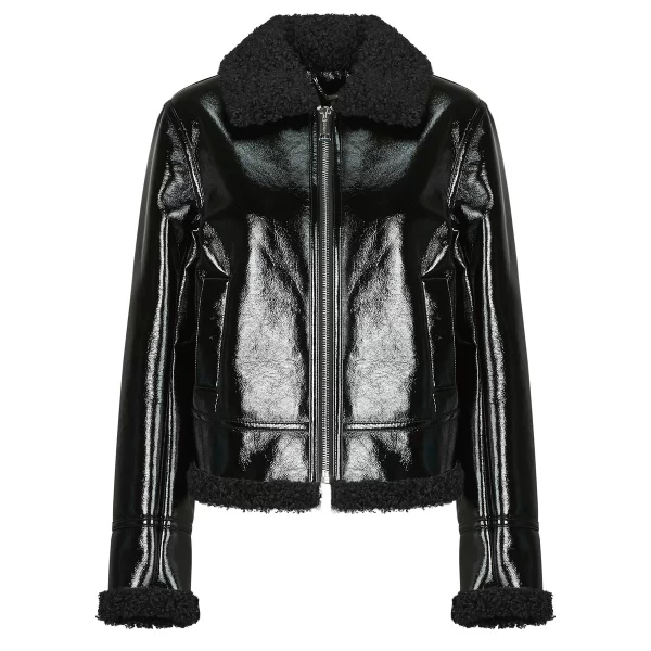 Μπουφάν Guess LS ANDREA FAUX SHEARLING JKT