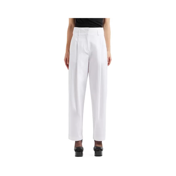 Παντελόνια EAX HIGH WAIST WIDE LEG PANTS WOMEN