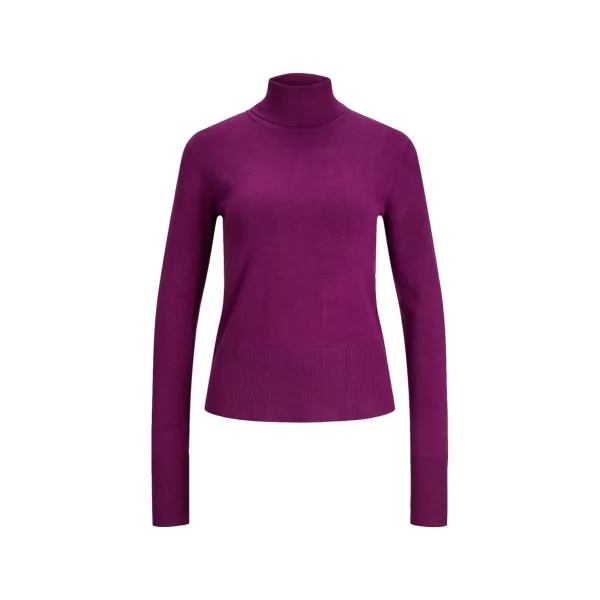 Πουλόβερ JJXX Noos Ava L/S Roll Neck - Dark Purple