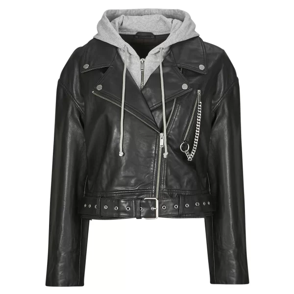 Δερμάτινο Μπουφάν Ikks PERF CUIR CAP