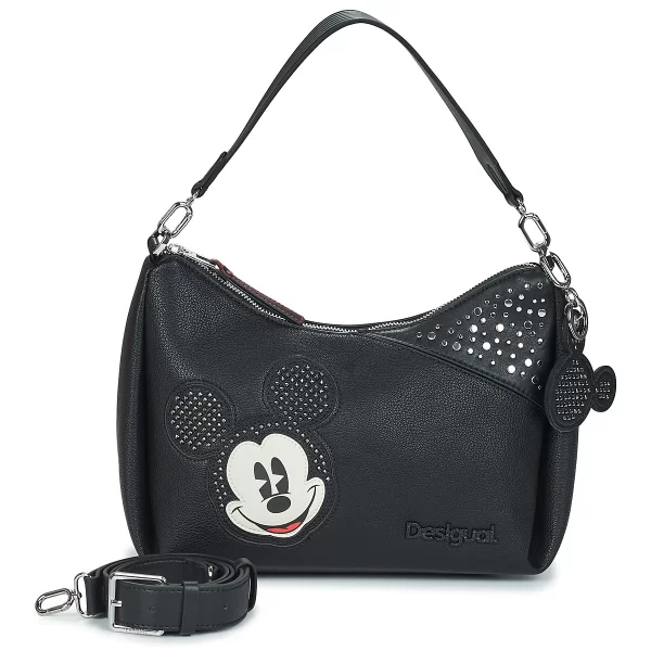 Τσάντες ώμου Desigual BAG MICKEY STUDSTYLE BLACK MAYARI MAXI