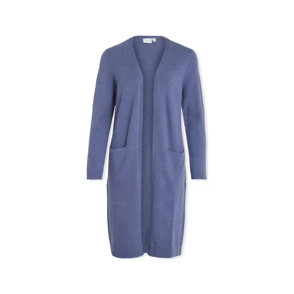 Vila Παλτό Vila Noos Ril Long Cardigan - Bijou Blue