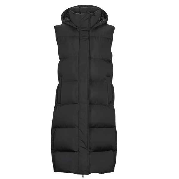 Χοντρό μπουφάν Superdry LONGLINE HOODED PUFFER GILET