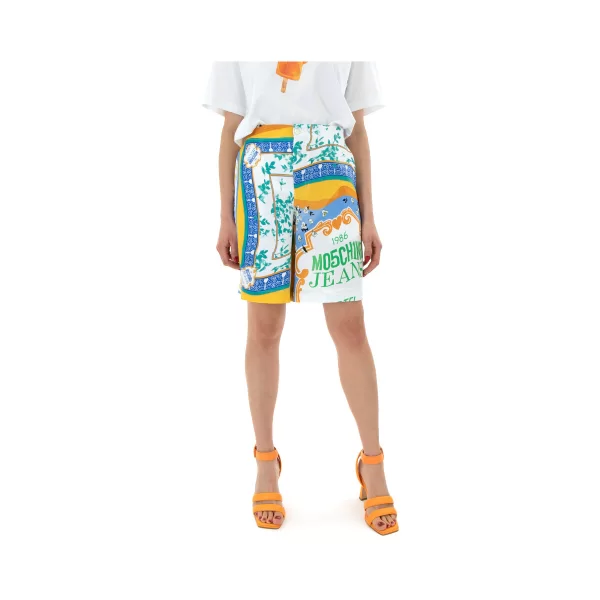 Shorts & Βερμούδες Moschino PRINTED RELAXED FIT BERMUDA WOMEN JEANS