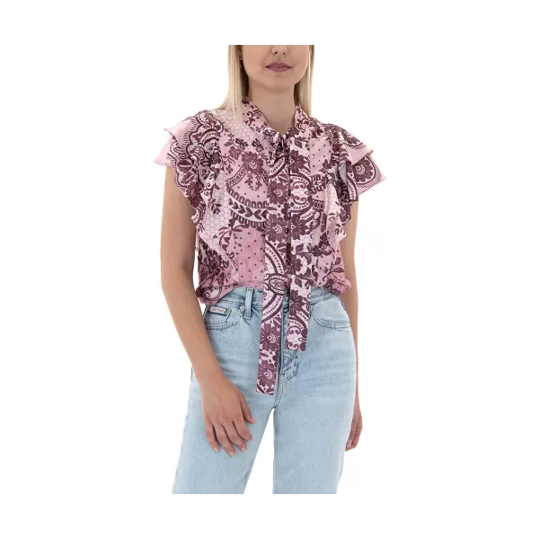 Πουκάμισα Twenty-29 RUFFLE PRINTED SLEEVELESS SHIRT WOMEN