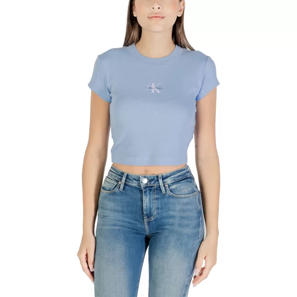 T-shirt με κοντά μανίκια Calvin Klein Jeans MONOGRAM BABY TEE LV047AB802