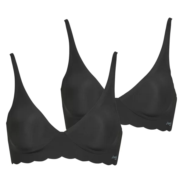 Τριγωνικά/ Χωρίς ενίσχυση Sloggi ZERO Microfibre 2.0 Soft Bra PACK DE 2