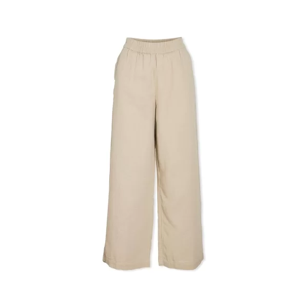 Παντελόνια Vila Lania Wide Trousers - Feather Grey