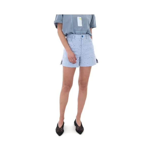 Shorts & Βερμούδες Twenty-29 DENIM WORN DETAILS HIGH WAIST SHORTS WOMEN