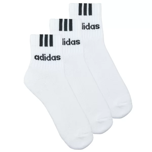 Κάλτσες adidas 3-Stripes Linear Half-Crew Cushioned Socks 3 Pairs