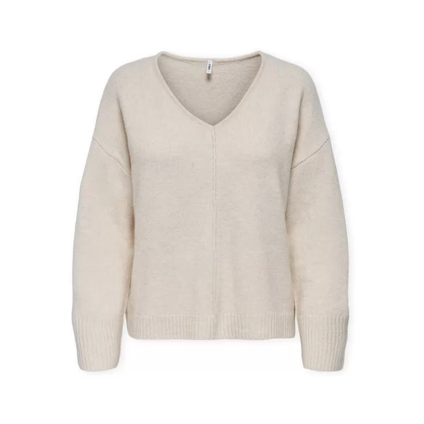 Πουλόβερ Only Whitney Life Knit - Pumice Stone