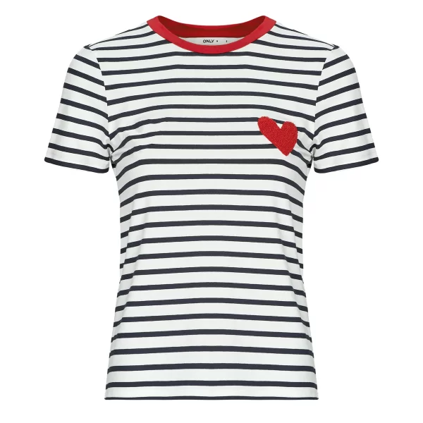 T-shirt με κοντά μανίκια Only ONLHEART LIFE S/S TEE