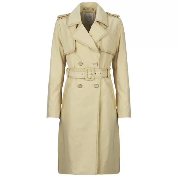Καπαρτίνες Guess JENNY PU DETAILS TRENCH