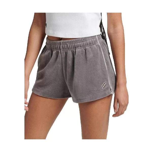 Shorts & Βερμούδες Superdry Short en velours gris