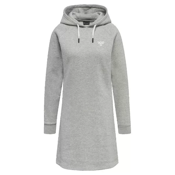 Κοντά Φορέματα hummel Robe sweat à capuche gris
