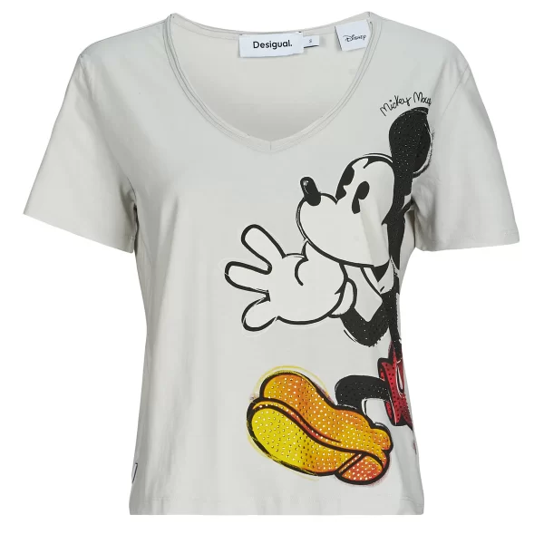 T-shirt με κοντά μανίκια Desigual MICKEY JOKER