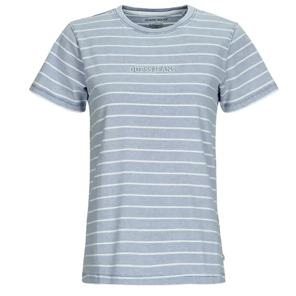 T-shirt με κοντά μανίκια Guess SS CN REG YD STRIPED TEE