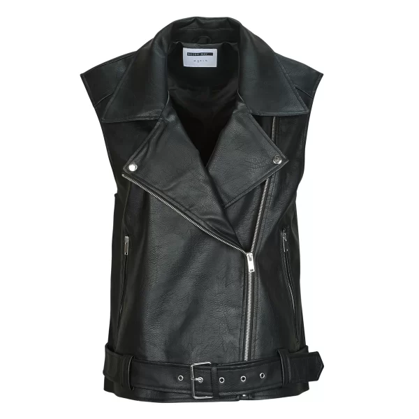 Noisy May Δερμάτινο Μπουφάν Noisy May NMLINA