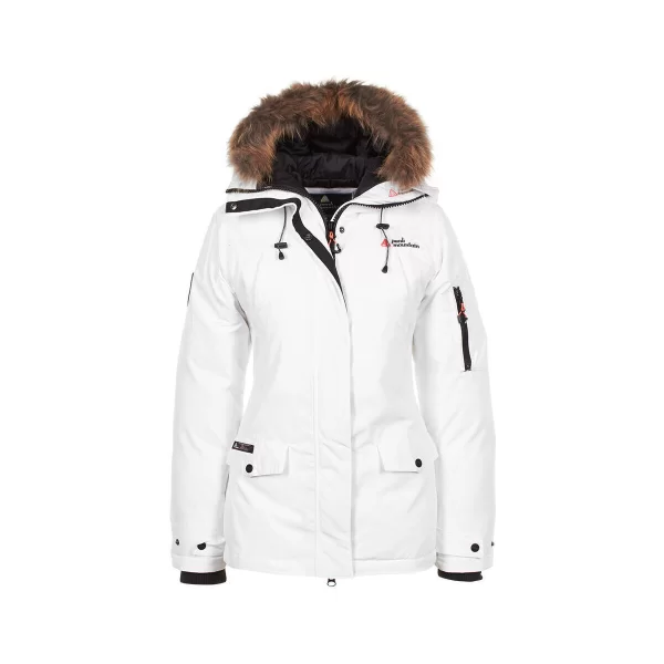 Παρκά Peak Mountain Parka de ski avec vraie fourrure femme AKADOZ