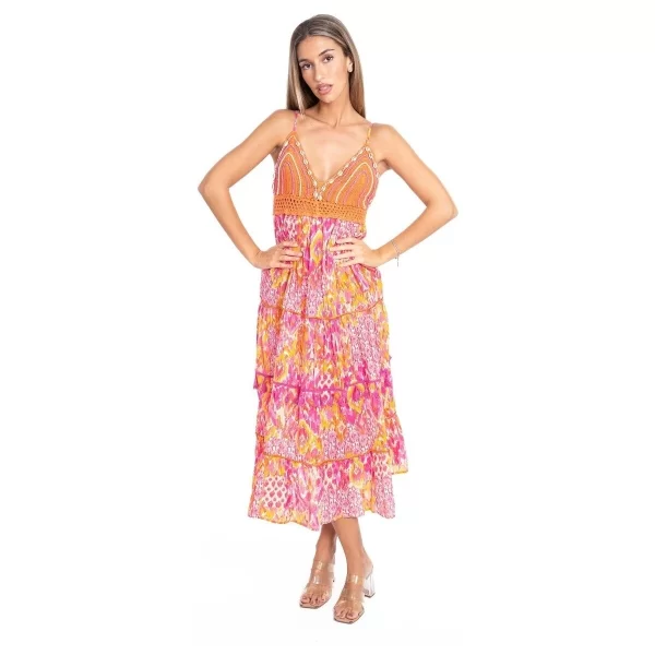 Μακριά Φορέματα Isla Bonita By Sigris Μακρύ Μίντι Φόρεμα