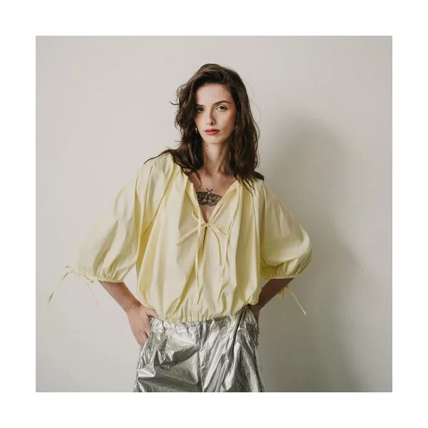 Μπλούζα Mirakaya Balonê Shirt - Butter