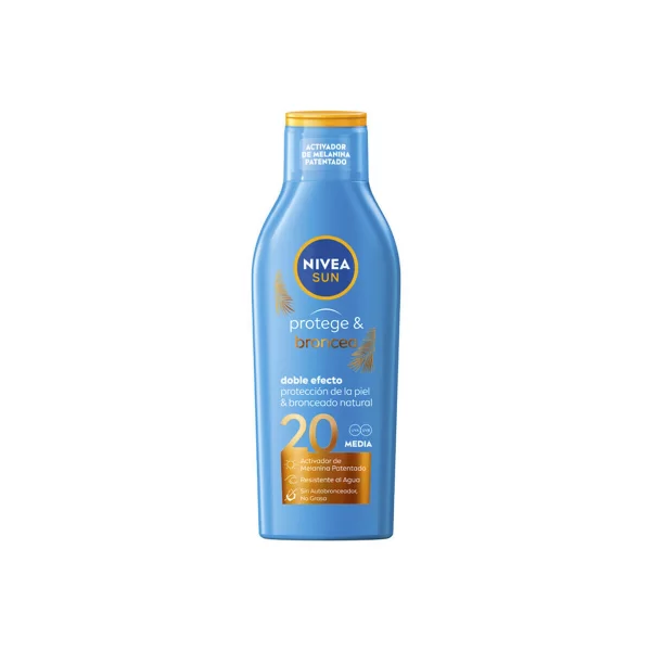αντηλιακή προστασία Nivea Sunscreen Protect Bronze SPF 20 - 200ml
