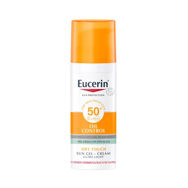 Eucerin αντηλιακή προστασία Eucerin Gel-Cream Sunscreen Oil Control Dry Touch SPF 50+ Ultra