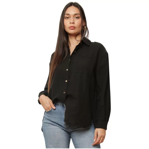 Πουκάμισο με μακριά μανίκια La Modeuse 77413_P183431