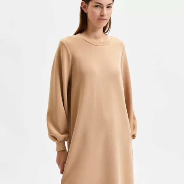 Selected Tenny Γυναικείο Φόρεμα 16082347 Ταμπά