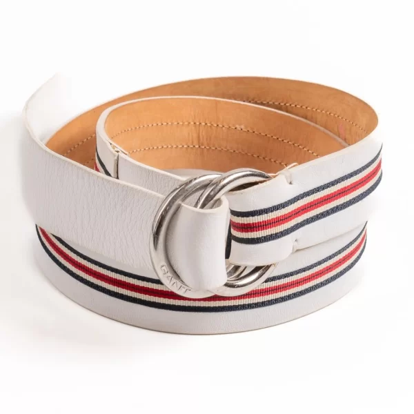 Gant Γυναικεία Δερμάτινη Ζώνη 494045 Λευκό