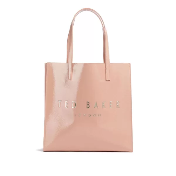 Ted Baker CRINKON Large Crinkle Texture Icon Τσάντα 271041 Ρόζ