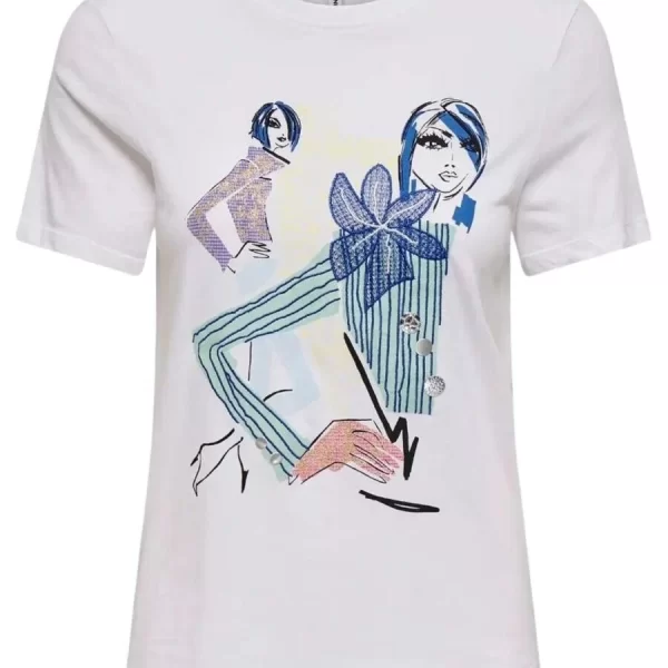Only Celine Γυναικείο Regular T-Shirt 15368908 Λευκό