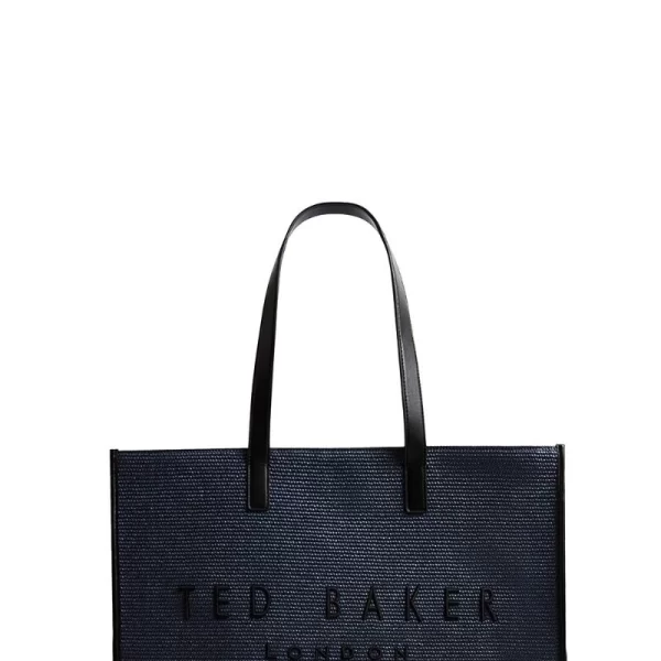 Ted Baker Pallmer Faux Raffia Large Icon 284036 Σκούρο Μπλέ