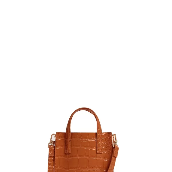 Ted Baker Wenissa Croc Effect Small Icon Bag 282820 Καφέ