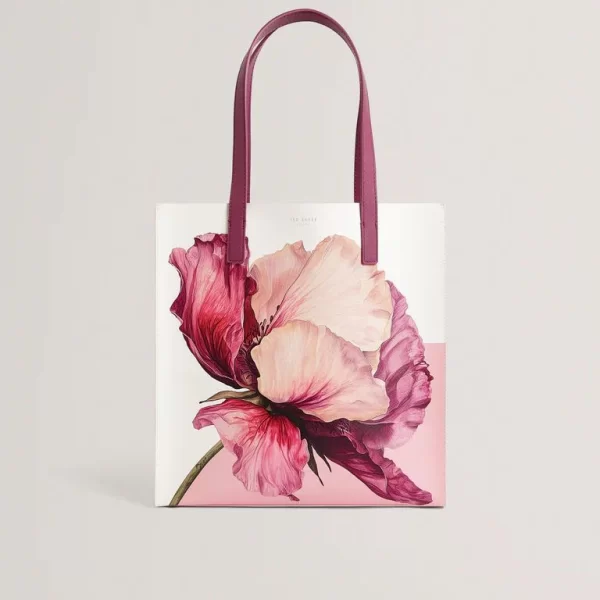Ted Baker Shilva Printed Flower Medium Bag 284074 Εκρου