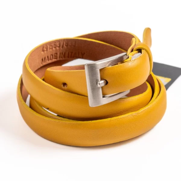 Gant Γυναικεία Δερμάτινη Ζώνη 491563 Μουσταρδί