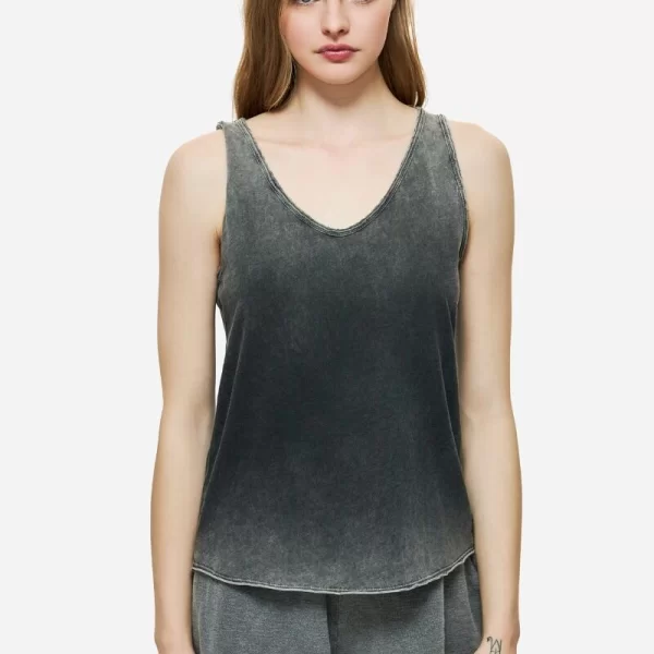 Dirty Laundry Γυναικεία Αμάνικη Μπλούζα με V λαιμόκοψη DLWT000126 Μαύρο