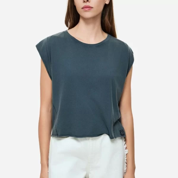 Dirty Laundry Γυναικείο Boxy T-Shirt DWLT000145 Σκούρο Γκρί