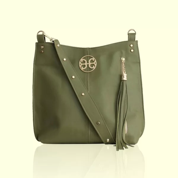 Bonendis Chevie Leather Shoulder Bag Λαδί